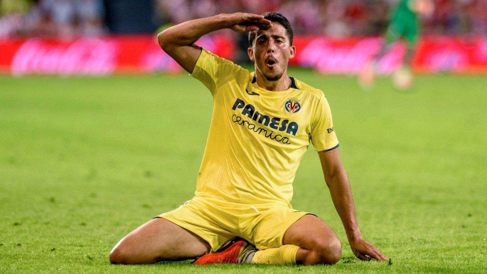Pablo Fornals, autor de l'espectacular gol que ha obert la victòria del Vila-real a San Mamés