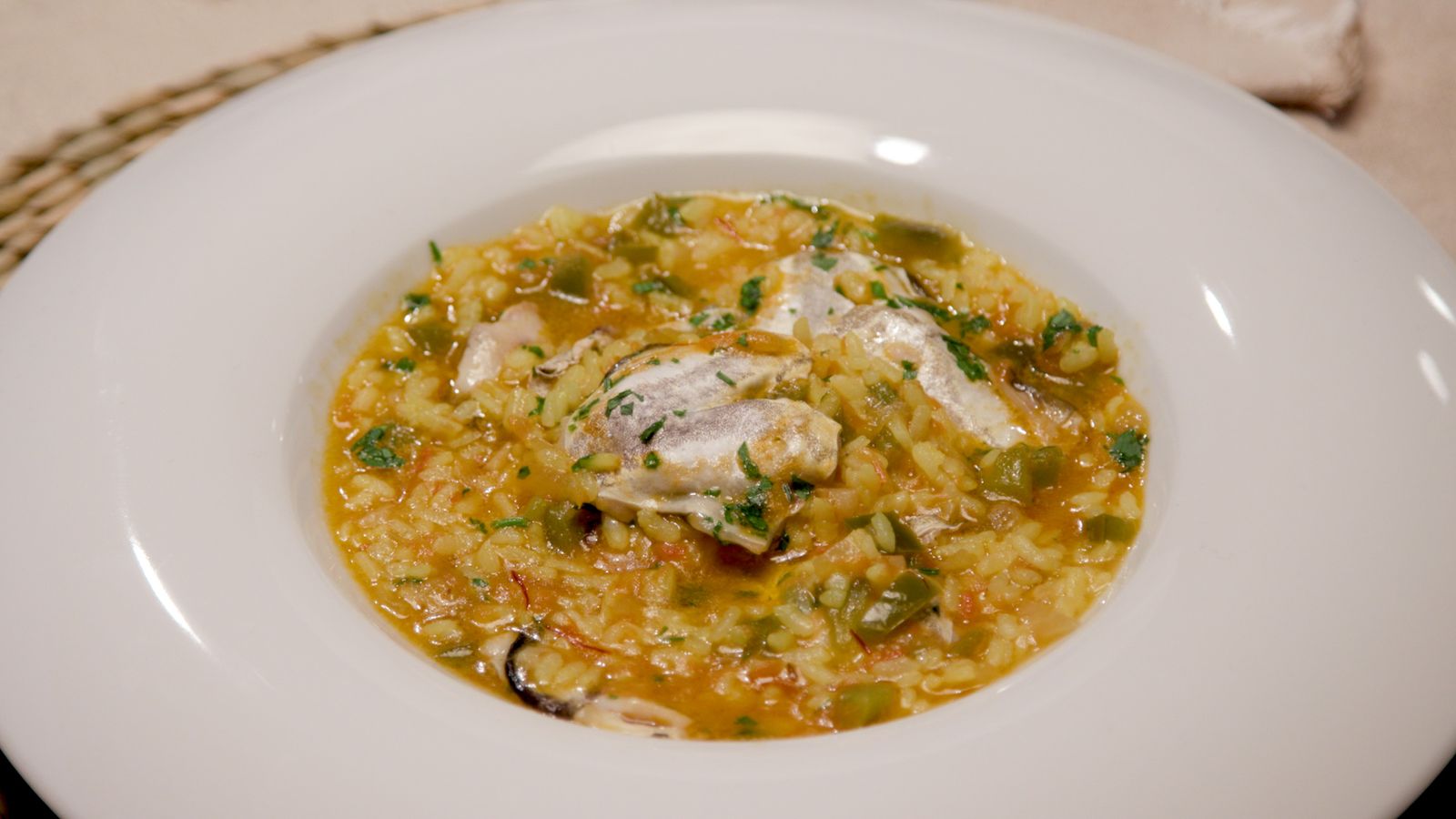 Arròs melós de cocotxes de lluç