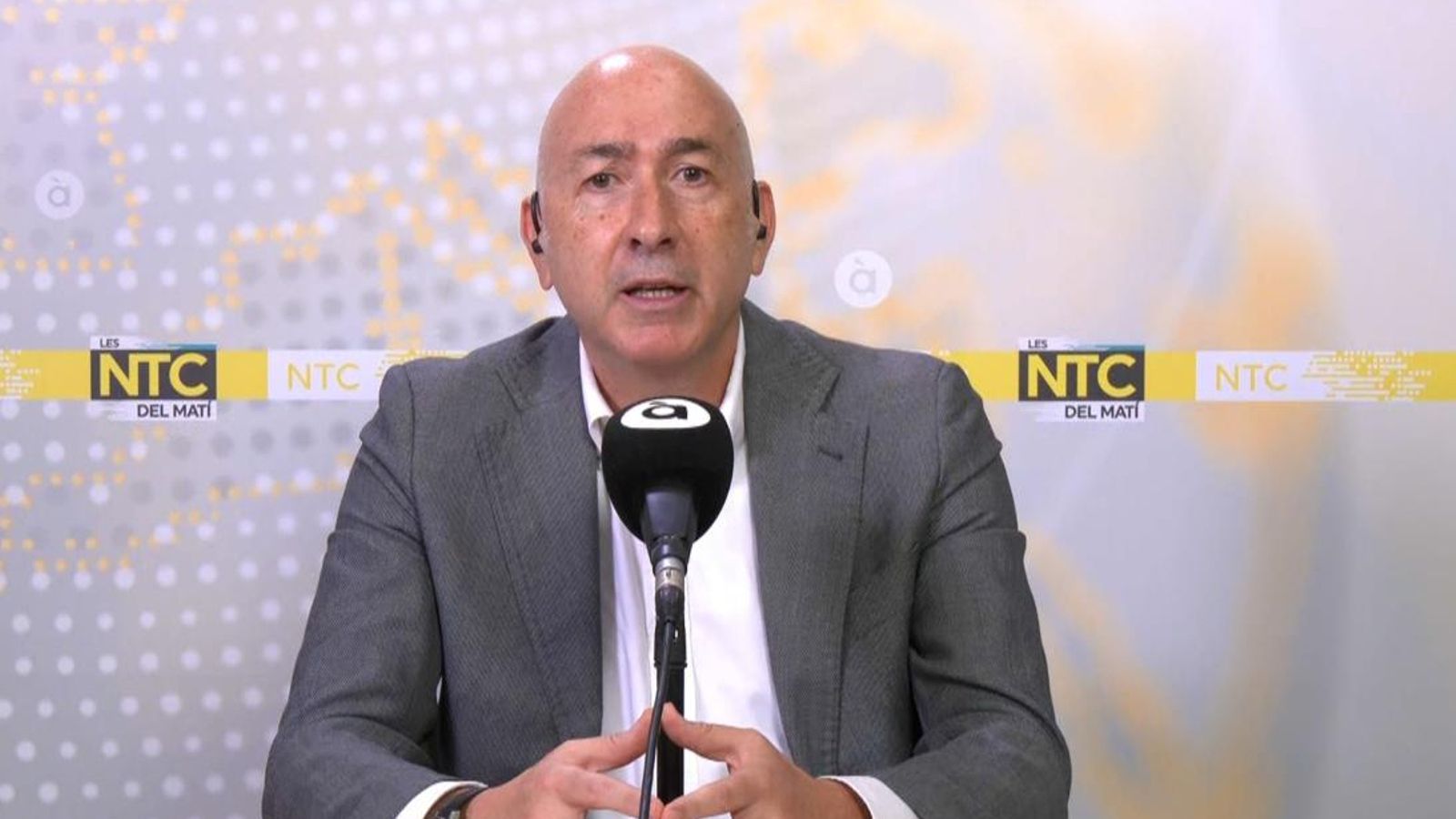 El president del PSPV, Alejandro Soler, en una connexió des d'Alacant