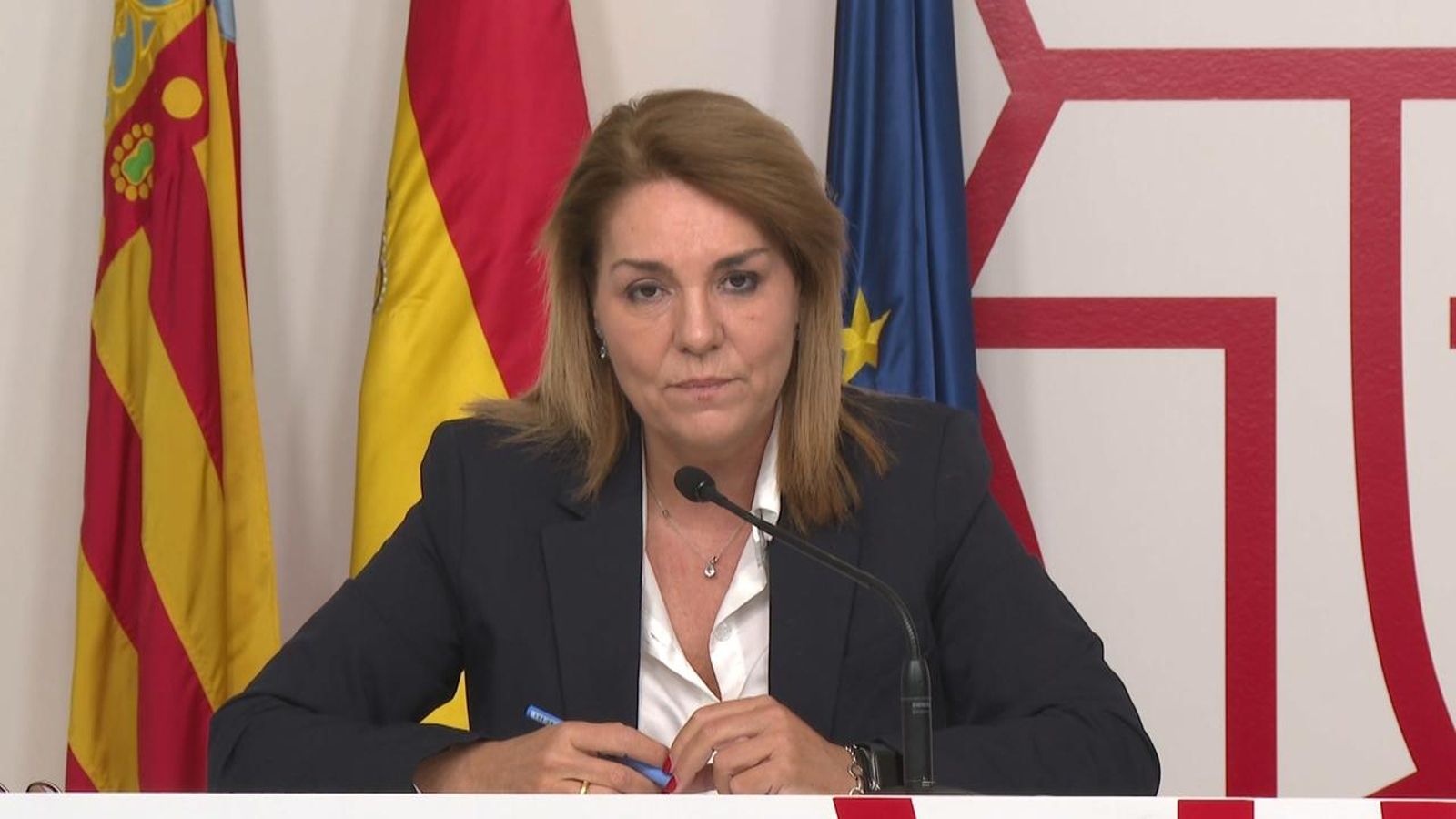 La vicepresidenta del Consell, Susana Camarero, en roda de premsa