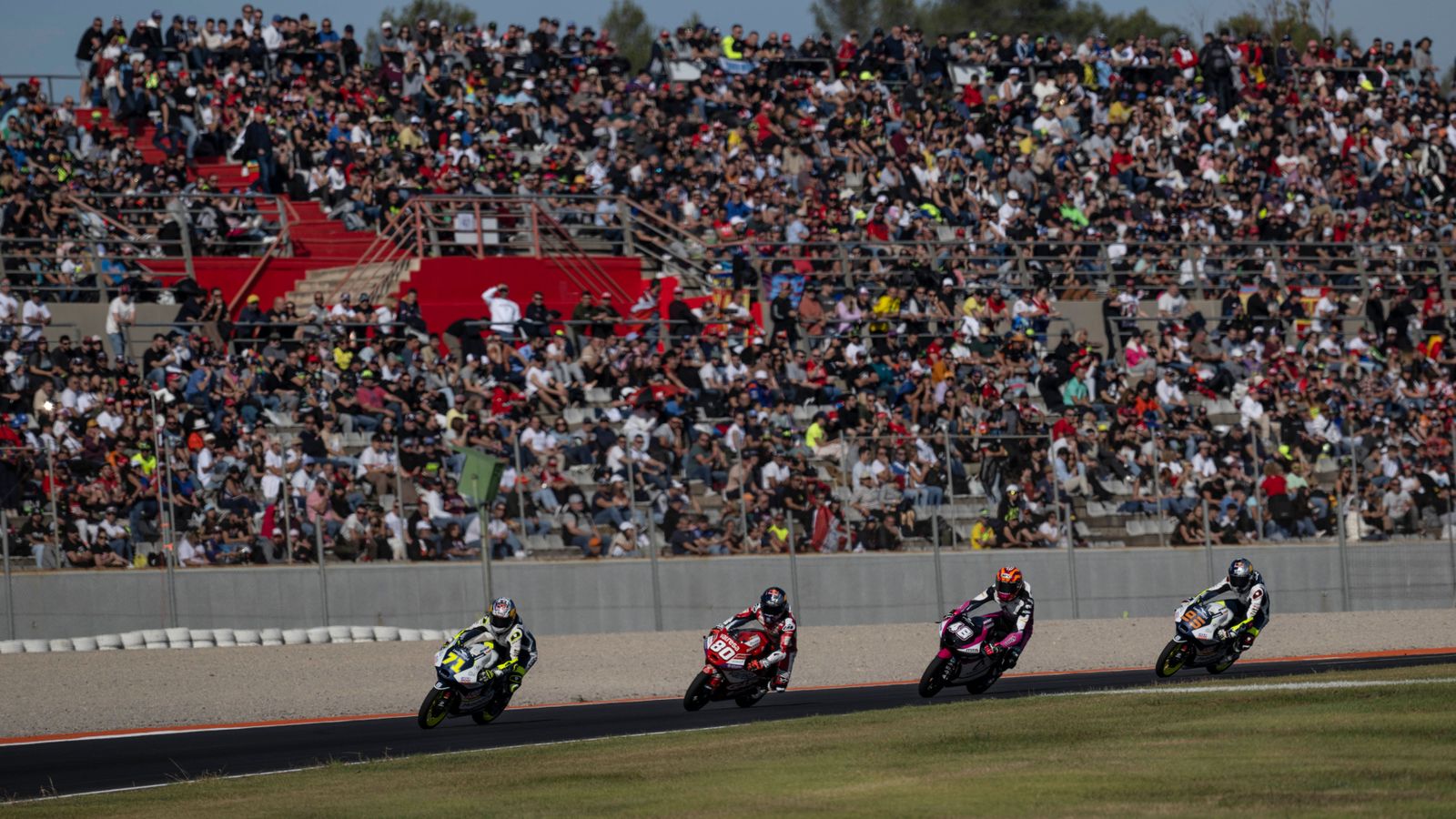 Una de les graderies del Circuit Ricardo Tormo, durant la celebració del Gran premi l'any passat