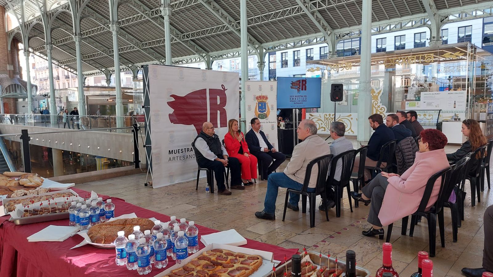 Un moment de la presentació de la fira, al Mercat de Colón