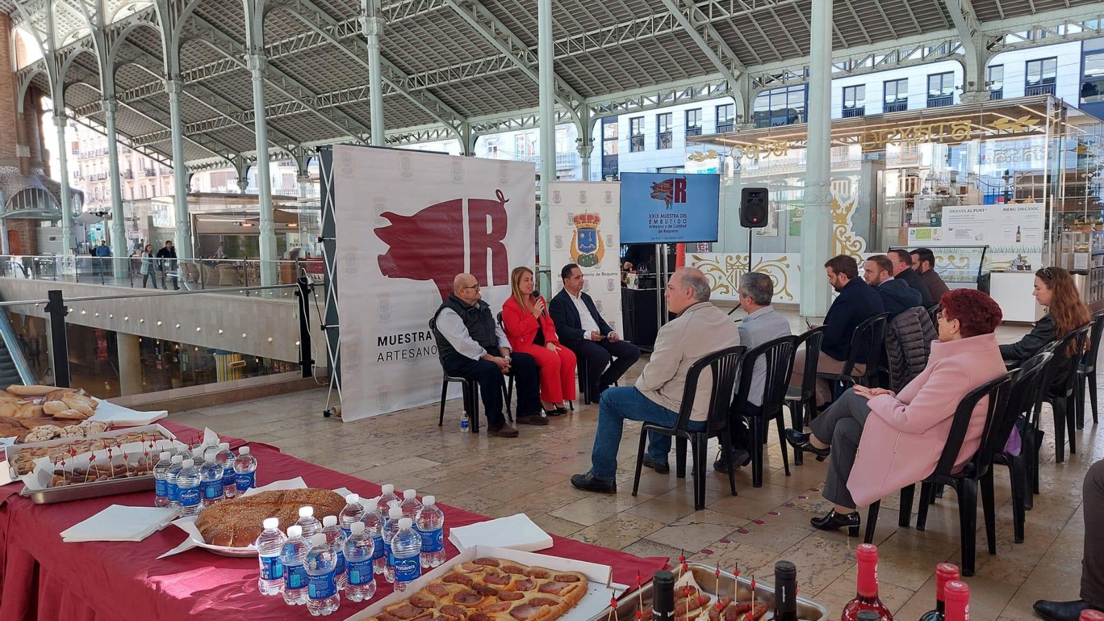 Un moment de la presentació de la fira, al Mercat de Colón Un moment de la presentació de la fira, al Mercat de Colón
