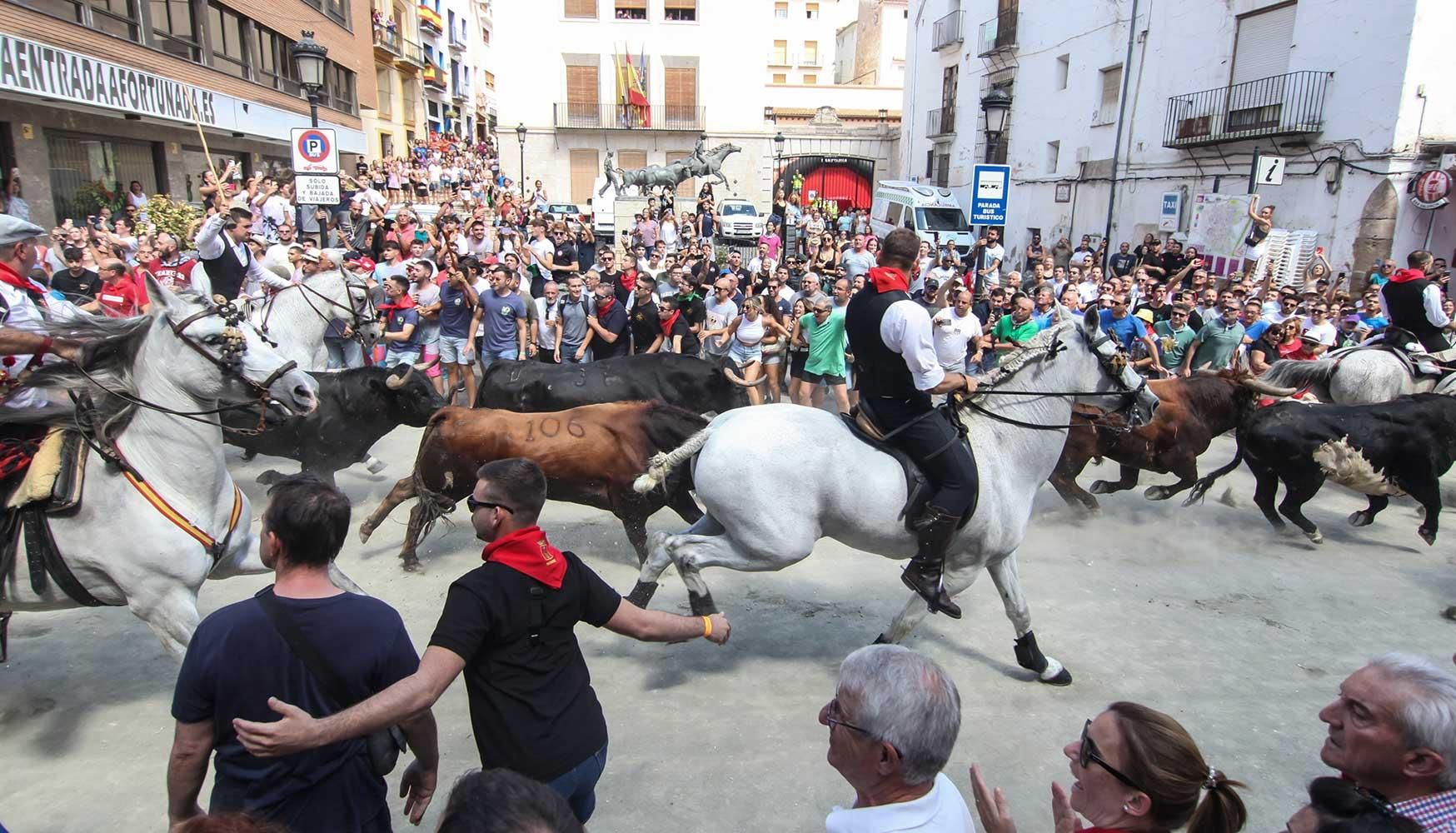 Imatge d'arxiu d'una de les Entrades de Bous i Cavalls de Sogorb