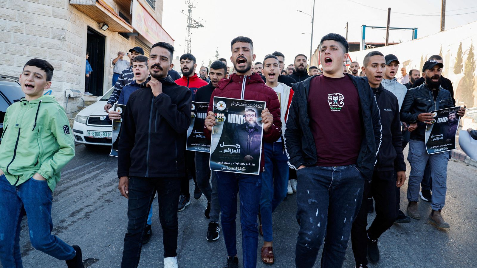 Palestins protesten per la mort de Khader Adnan