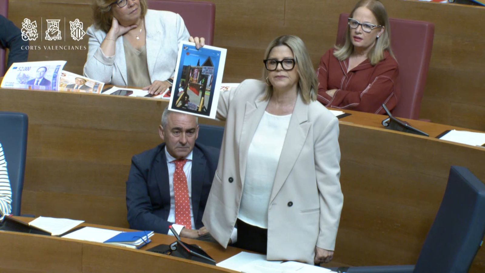 La consellera Ortí, este dijous a les Corts