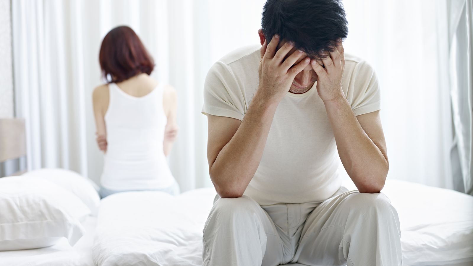 Recreació d'un divorci en una imatge d'arxiu