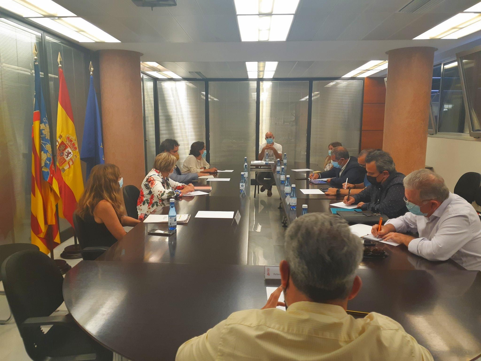Imatge de la reunió del sector de l'oci i la conselleria de Sanitat