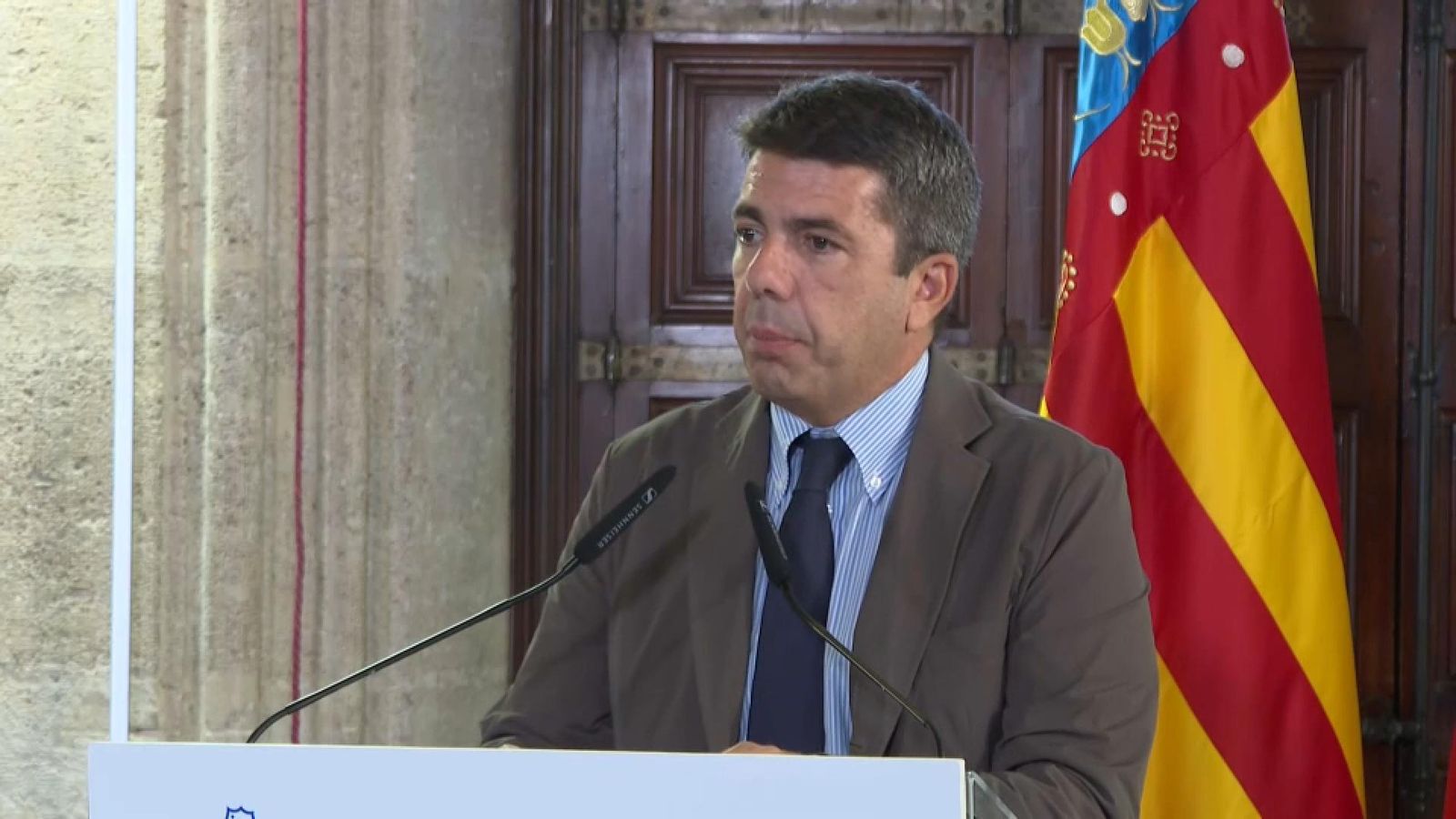 Compareixença este dimarts del president de la Generalitat, Carlos Mazón, al Palau