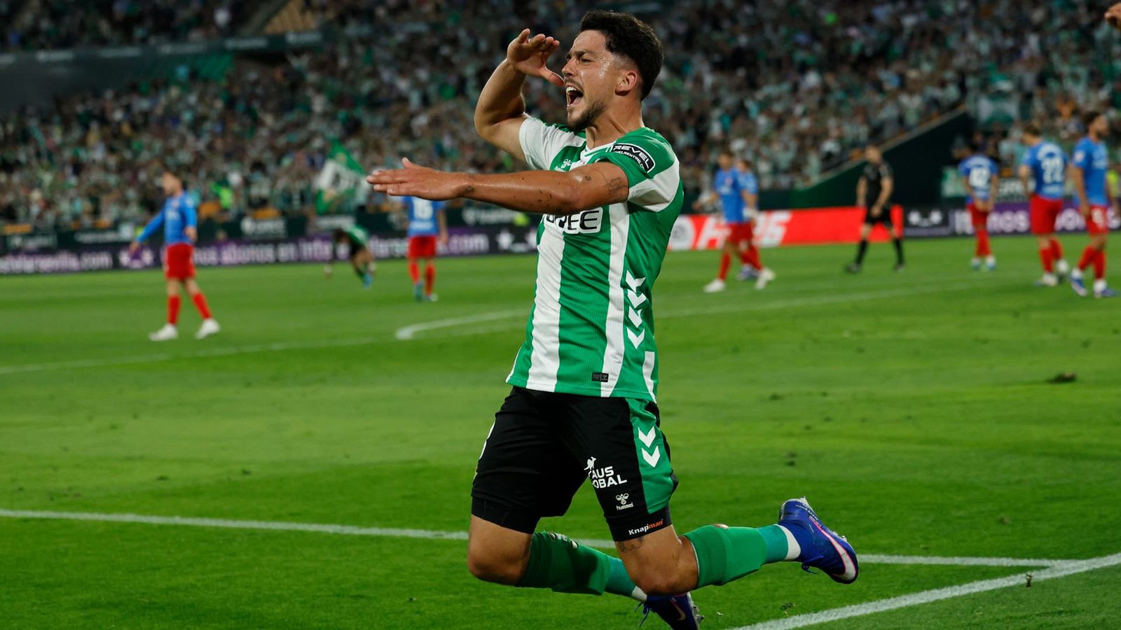 Fornals celebra el gol del triomf