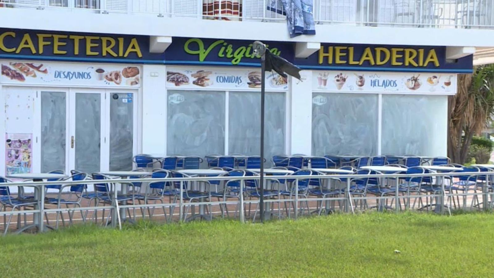 Terrassa d'una cafeteria de Gandia