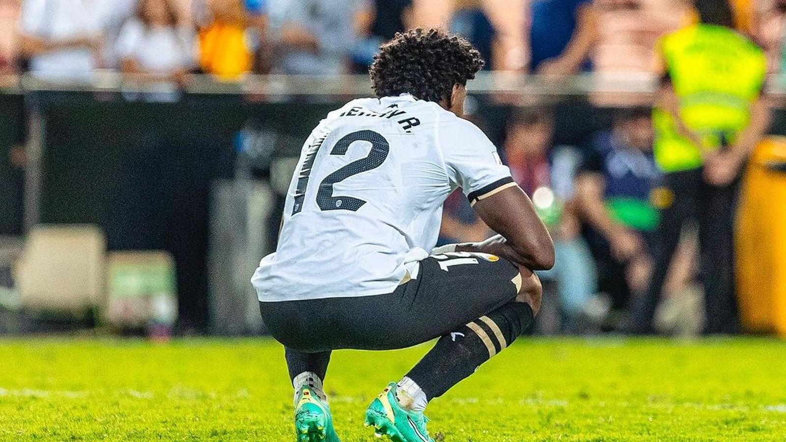 El jugador del València CF, Thierry Rendall