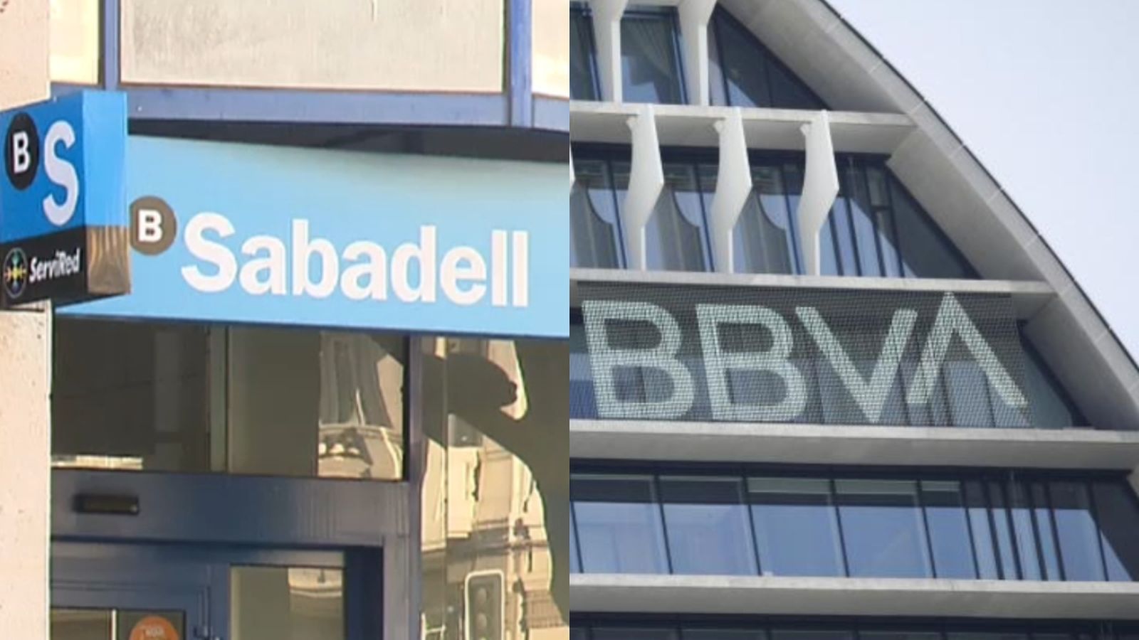 Fotomuntatge amb les marques de les entitats bancàries