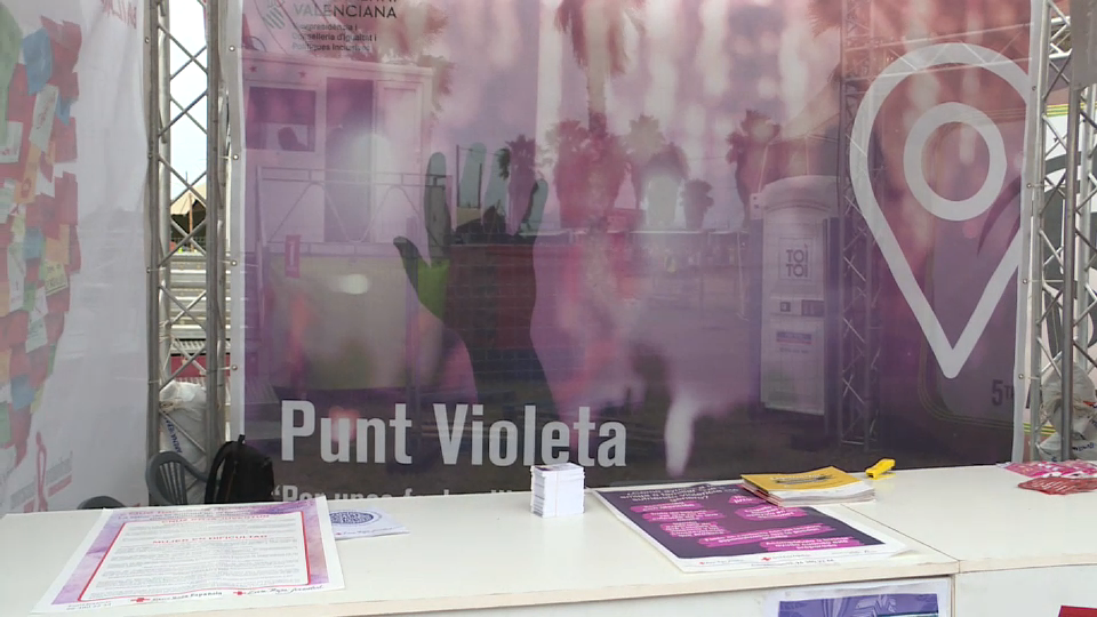 Imatge d'arxiu d'un punt violeta