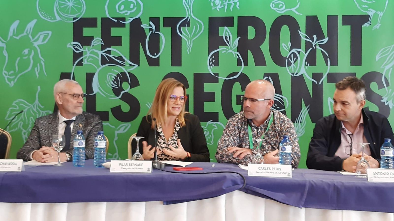 La delegada del govern a la Comunitat Valenciana, Pilar Bernabé, en la inauguració del XV Congrés de La Unió Llauradora i Ramadera