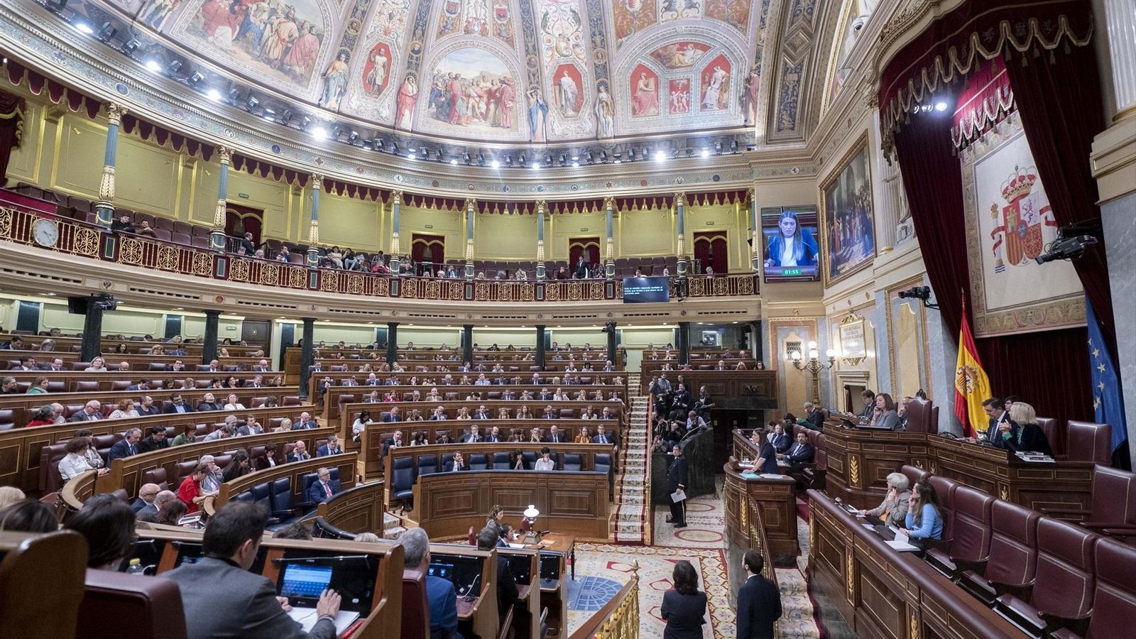 L'hemicicle del Congrés, en una imatge d'arxiu L'hemicicle del Congrés, en una imatge d'arxiu