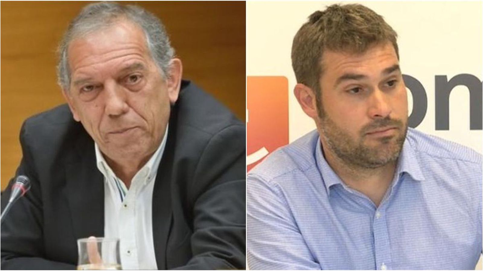 Imatge d’arxiu de l’exsecretari autonòmic d'Educació, Miquel Soler i el portaveu d'Educació de Compromís en les Corts, Gerard Fullana