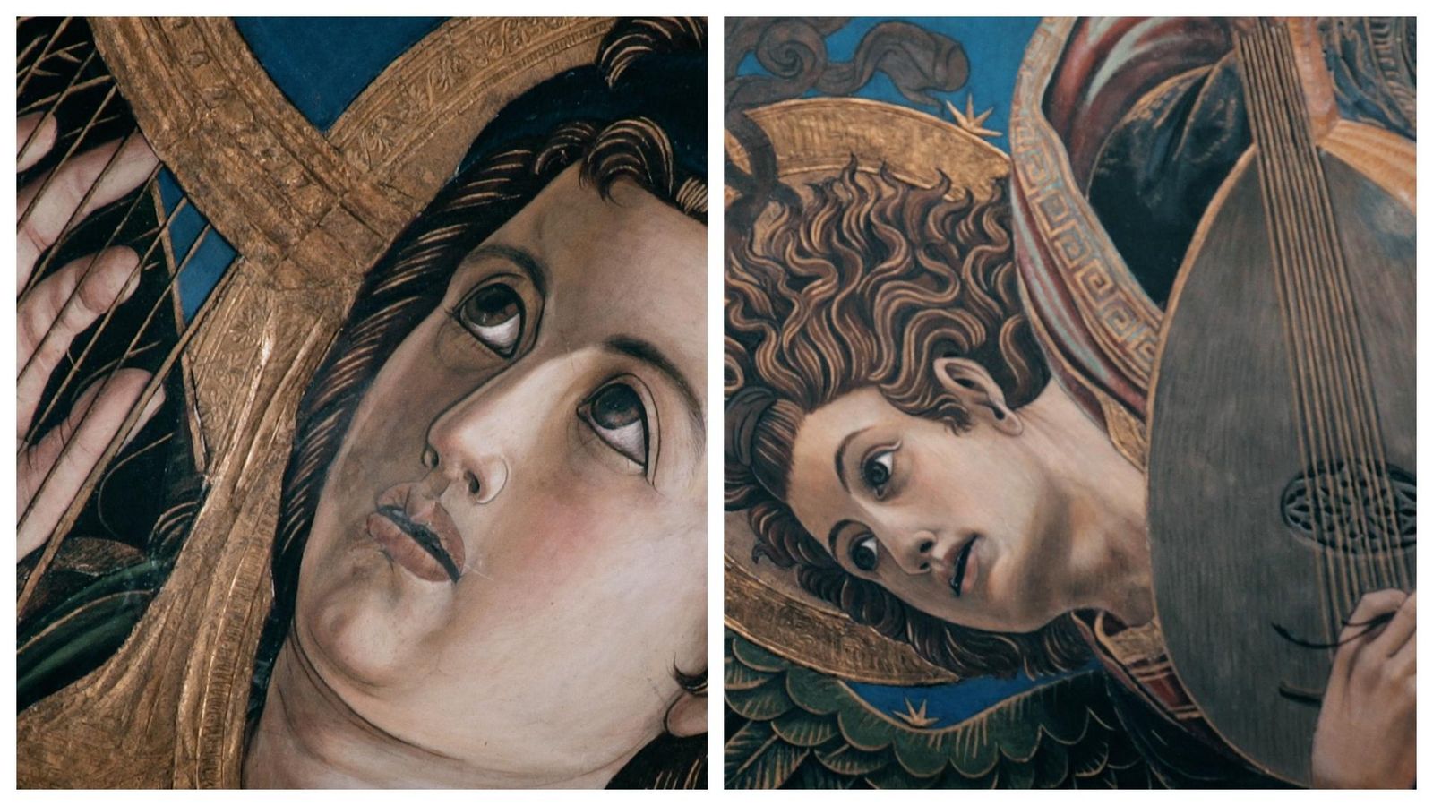 El volum, nivell de detall i la perspectiva dels angels són clau per a reconéixer la importància d'aquesta pintura