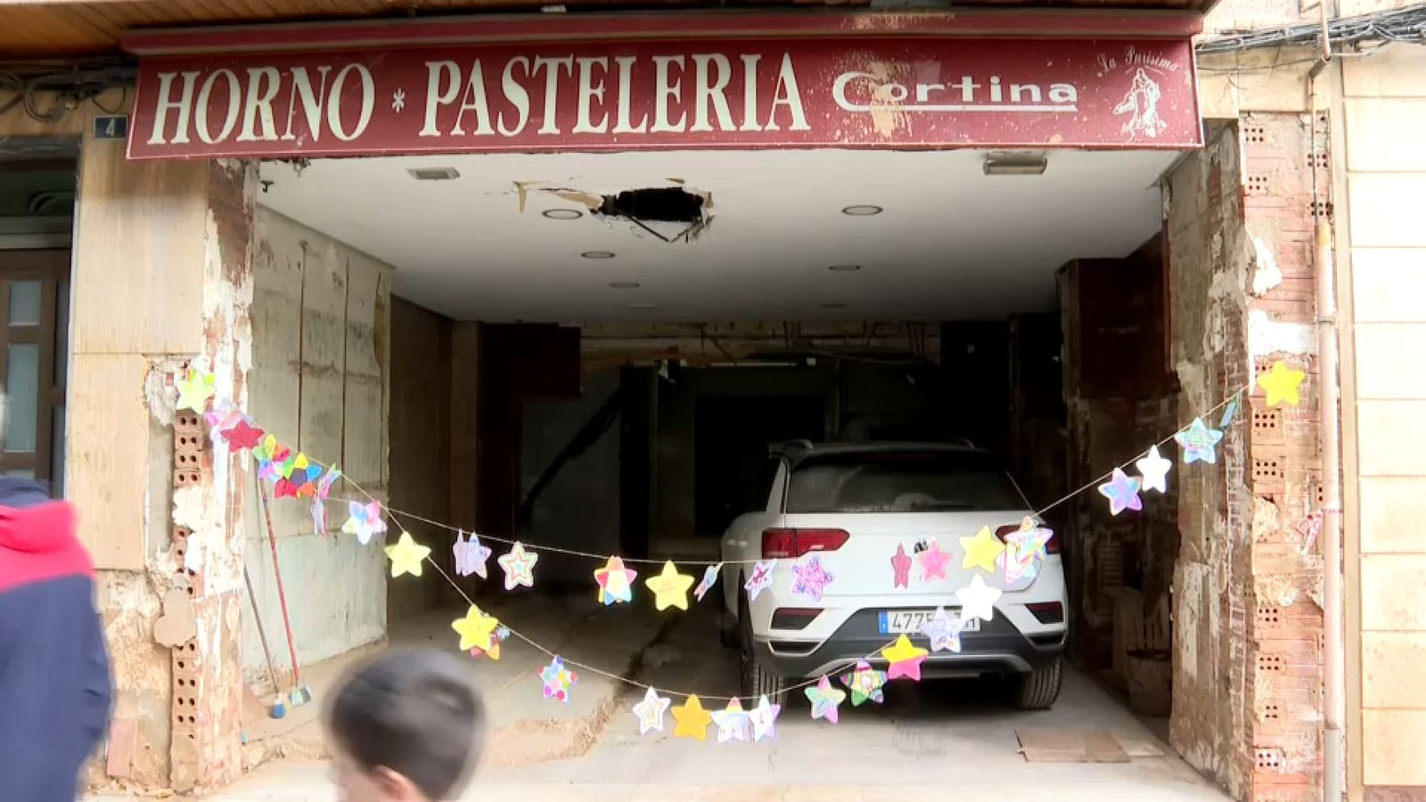 Un dels baixos comercials per la dana