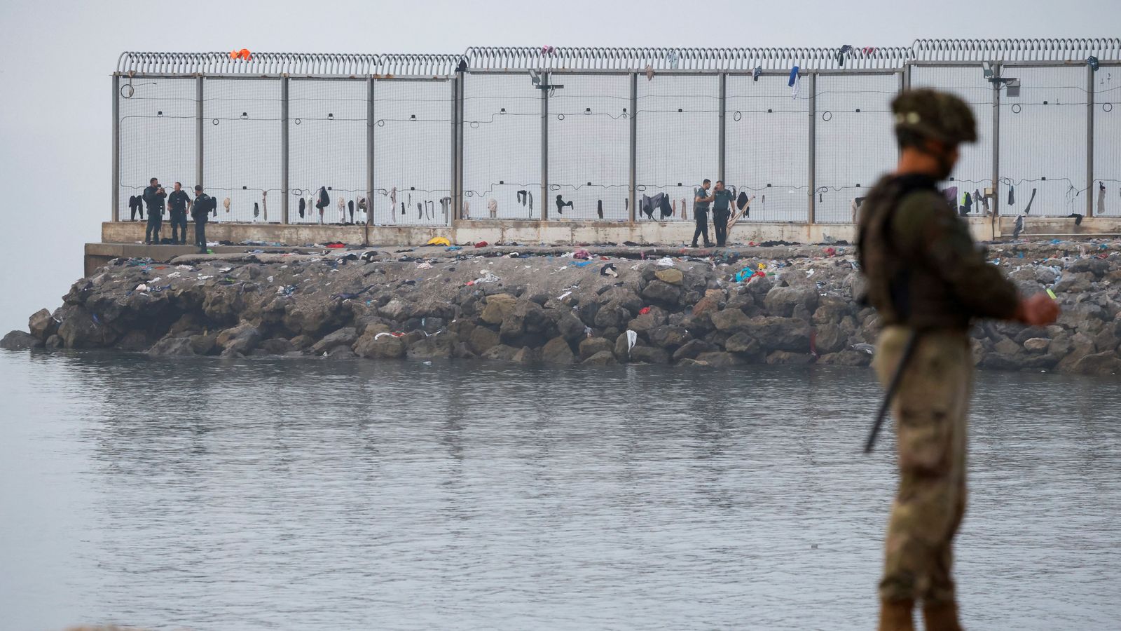 Frontera de Ceuta amb el Marroc este dissabte