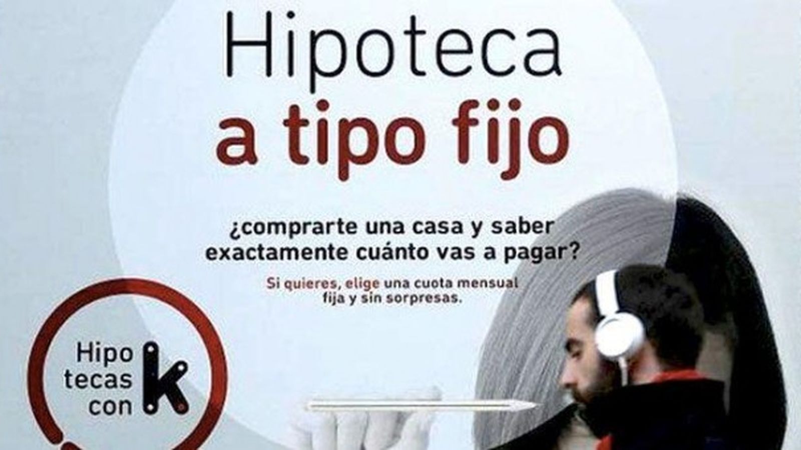 Anunci d'una hipoteca en una entitat bancària en una imatge d'arxiu