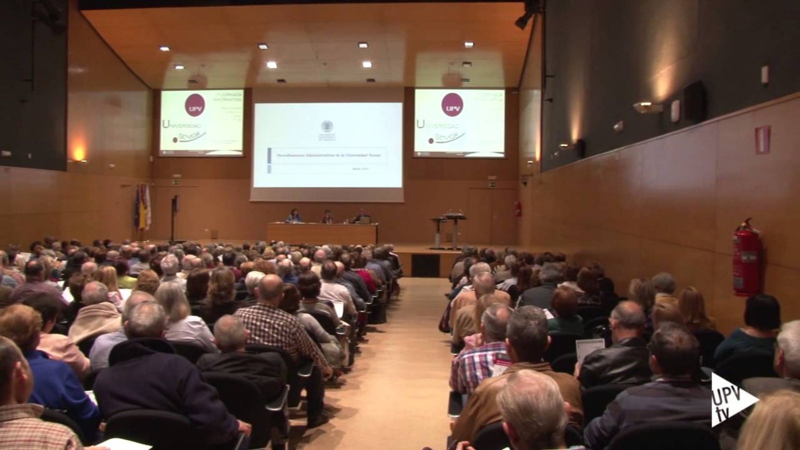 Imatge de la presentació de la UPV Sènior