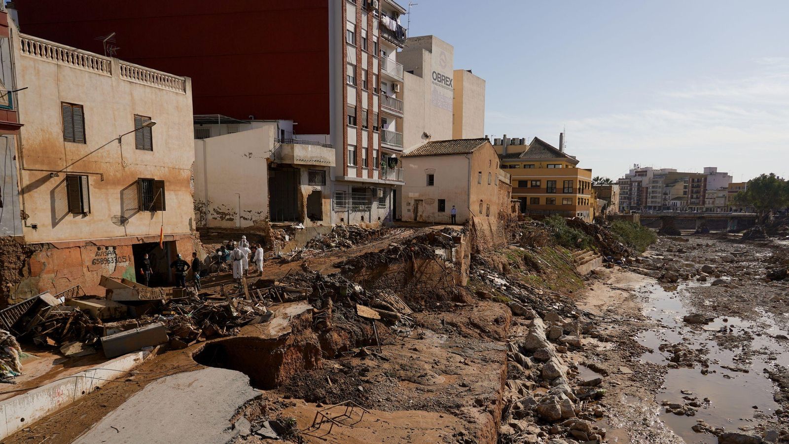 Diverses vivendes, de la vora del Poio a Paiporta, notablement afectades per la riuada