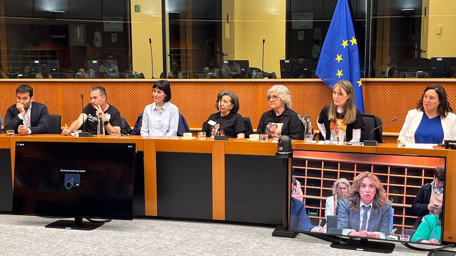 Les víctimes de la dana a l'Europarlament, este dimarts