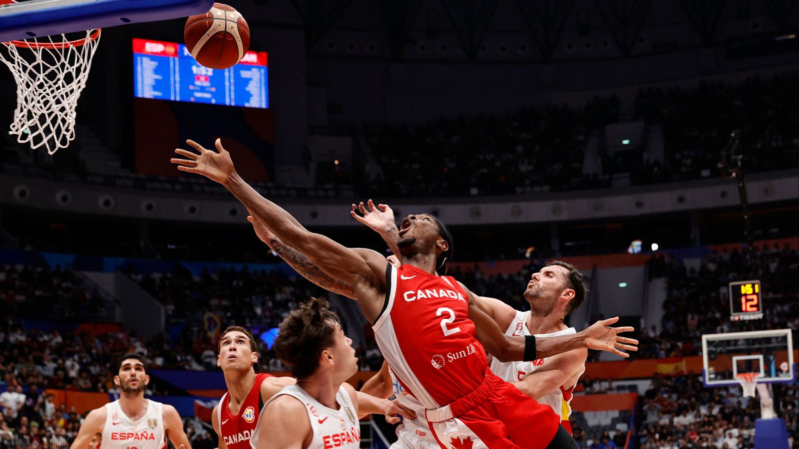 Rudy i Núñez, en una acció defensiva