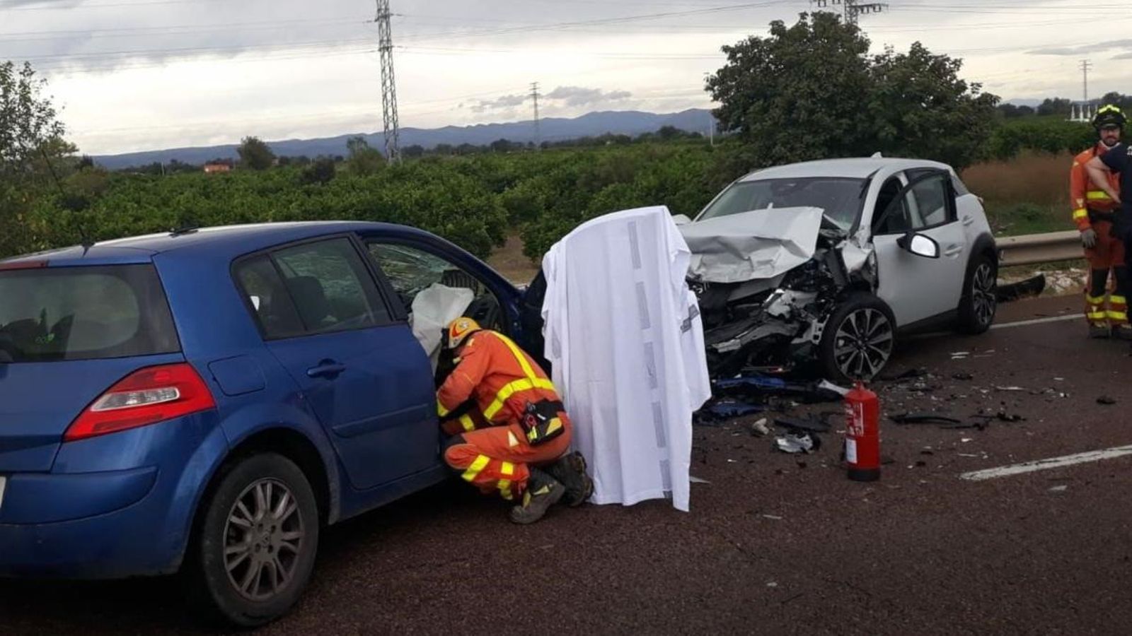 Un mort i dues persones ferides en un accident de trànsit a Carcaixent