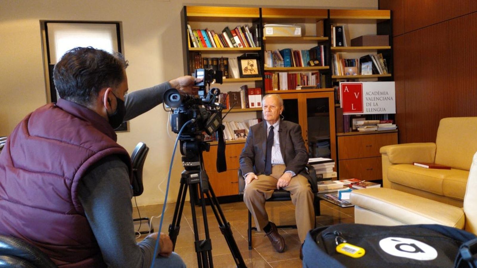 El president de l'Acadèmia Valenciana de la Llengua (AVL), Ramon Ferrer | À Punt NTC