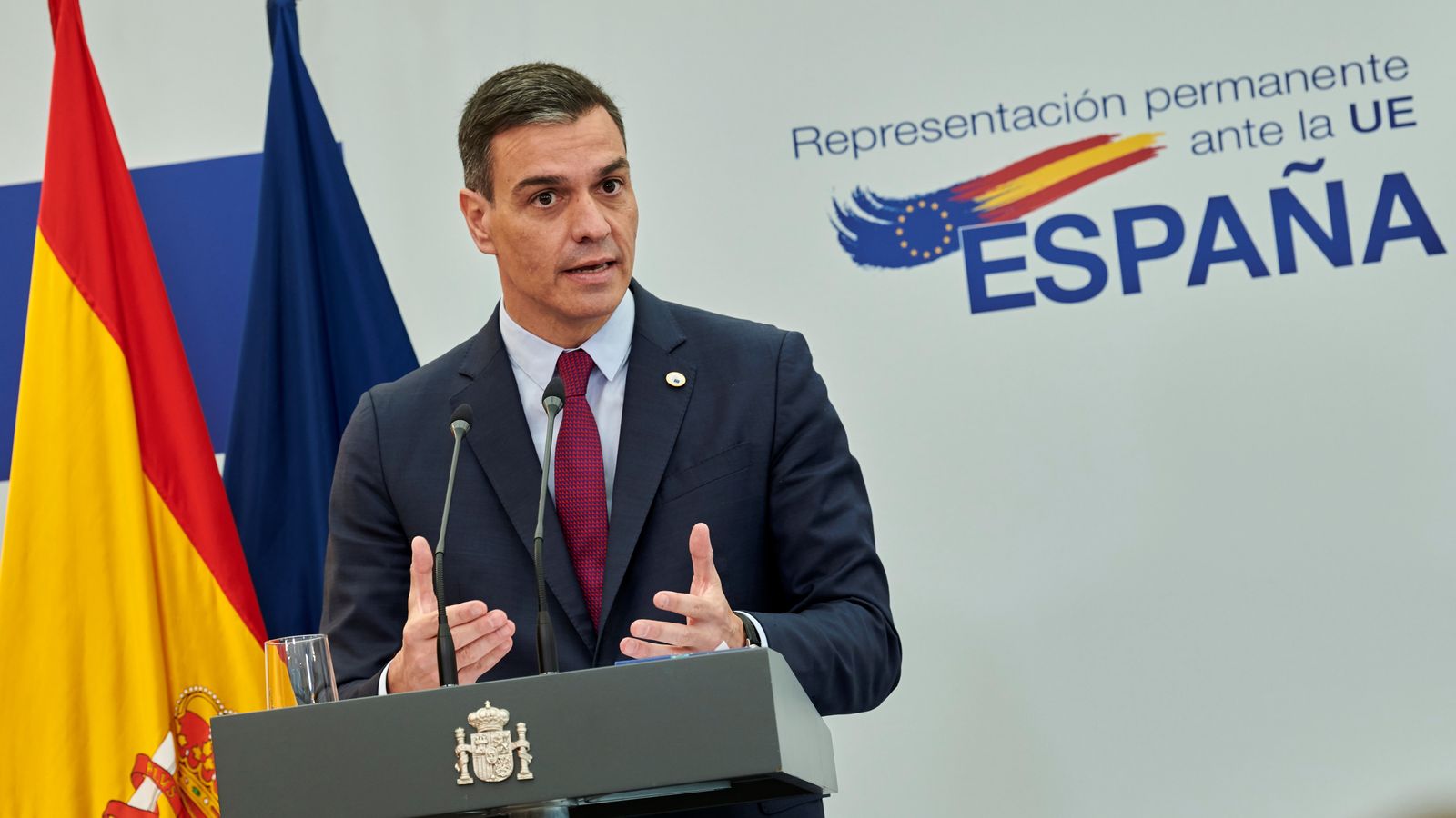 Pedro Sánchez, aquest divendres després de la seua participació en el Consell Europeu