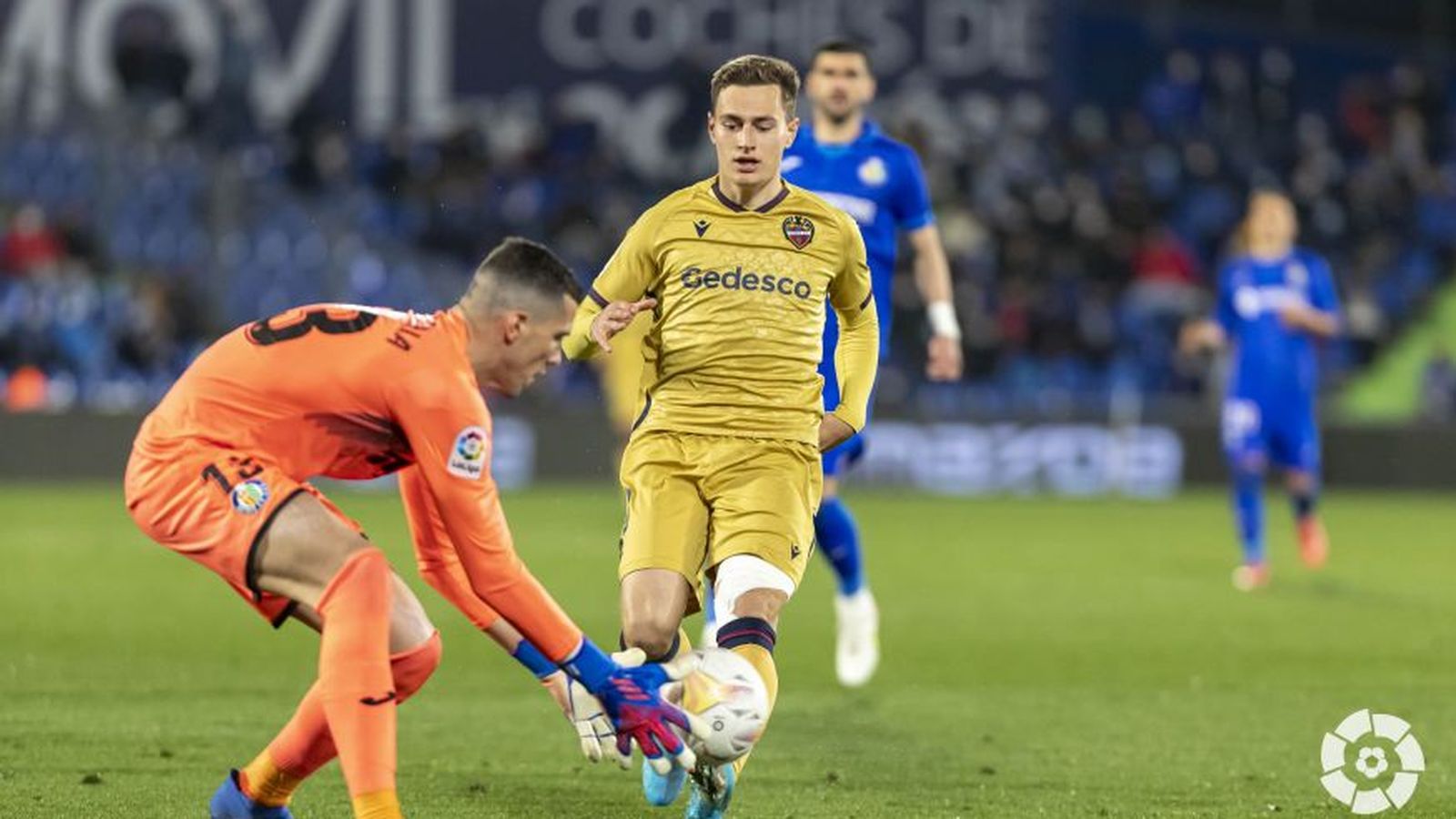 De Frutos, durant el partit del Llevant al Coliseum Alfonso Pérez