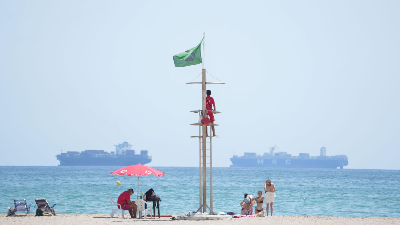 Platja del Saler, en una fotografia d'arxiu