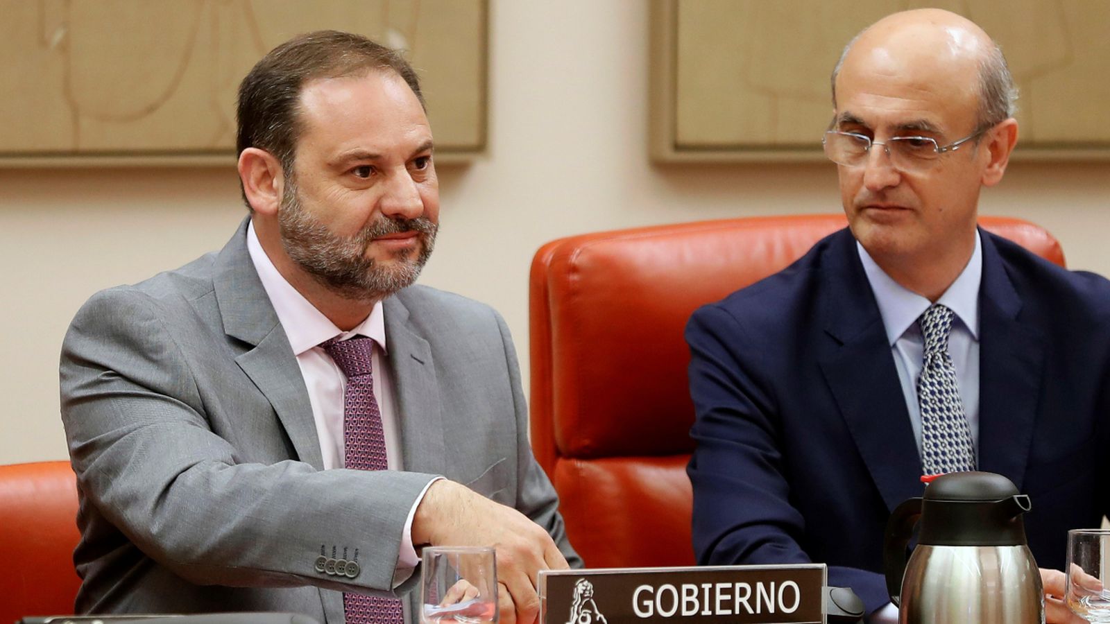 José Luis Ábalos, durant la compareixença per a explicar les línies polítiques d'actuació del seu departament