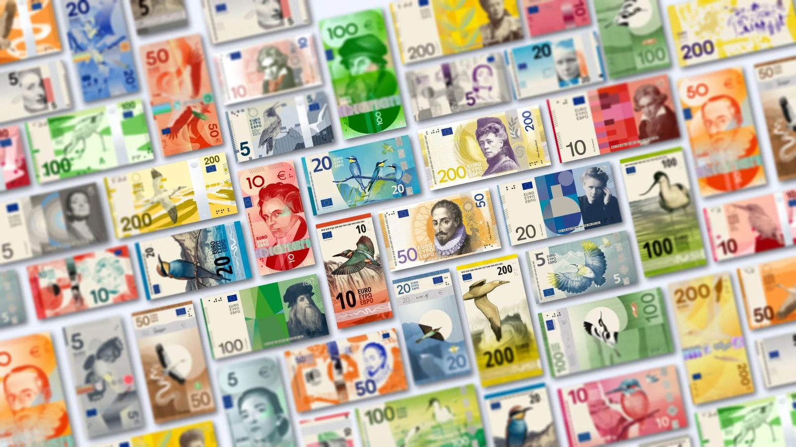 Un dels deu projectes publicats será la nova imatge dels billets europeus