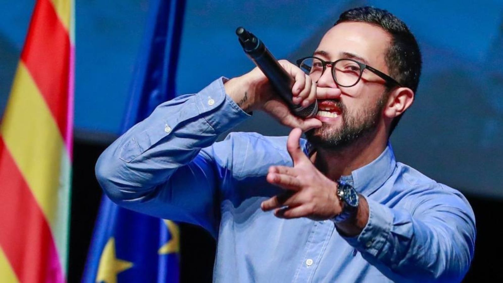 El raper mallorquí Josep Miquel Arena, conegut com Valtònyc, en una imatge d'arxiu