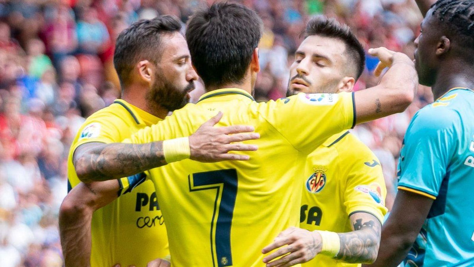 Gerard Moreno celebra el gol del triomf Gerard Moreno celebra el gol del tromf