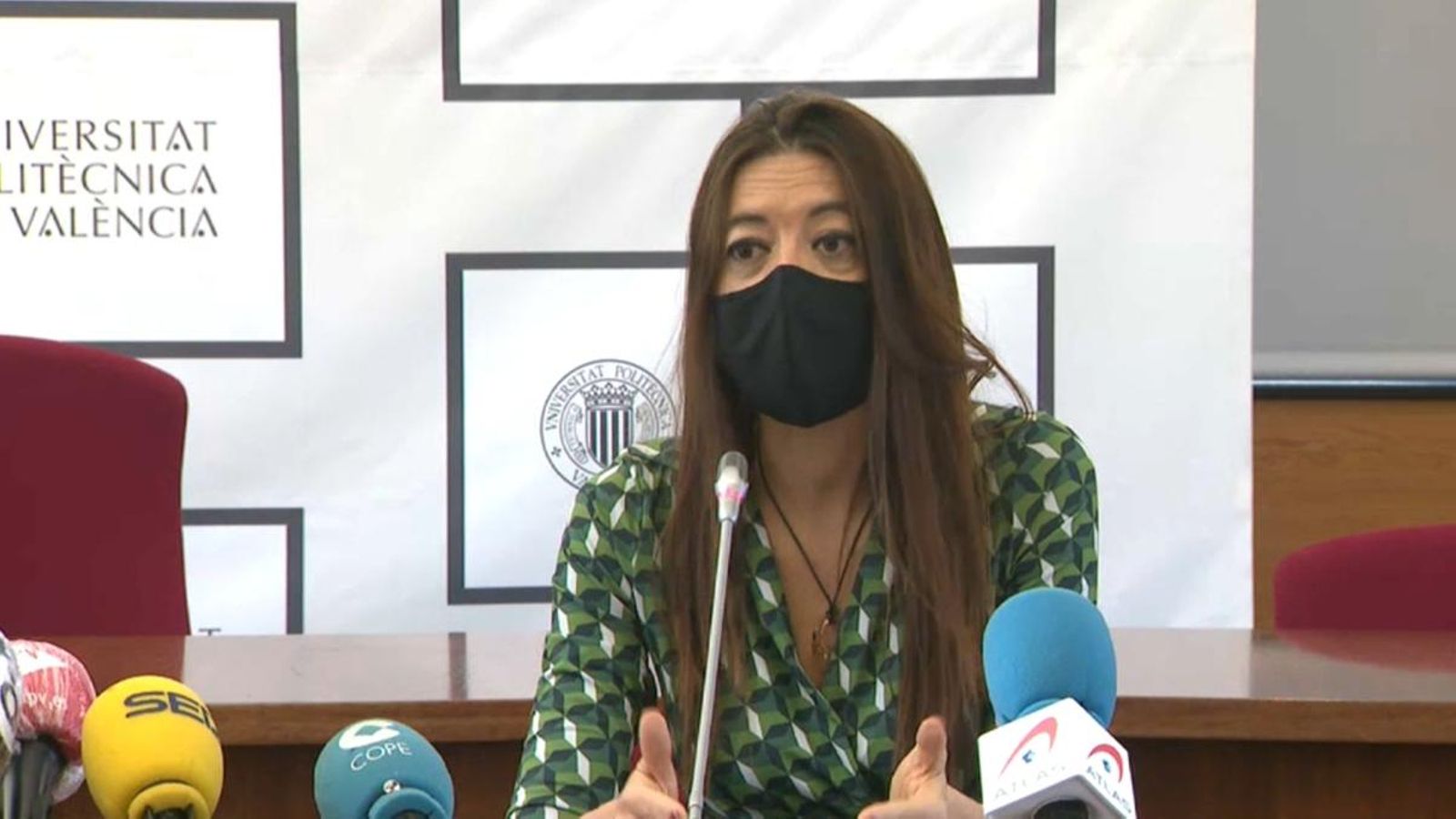 Carolina Pascual, aquest dilluns, en roda de premsa.