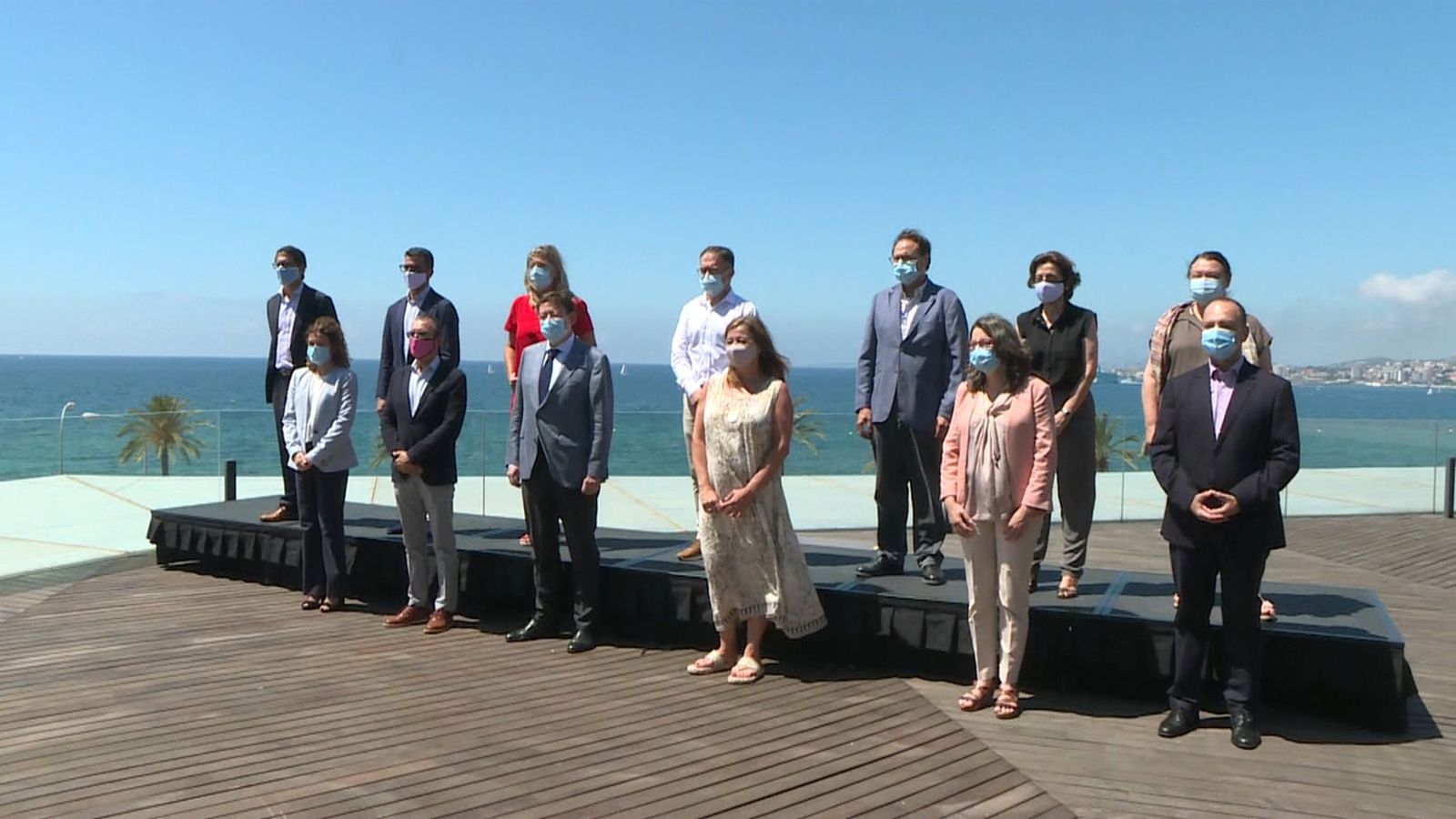 El president de la Generalitat, Ximo Puig, amb la presidenta balear, Francina Armengol