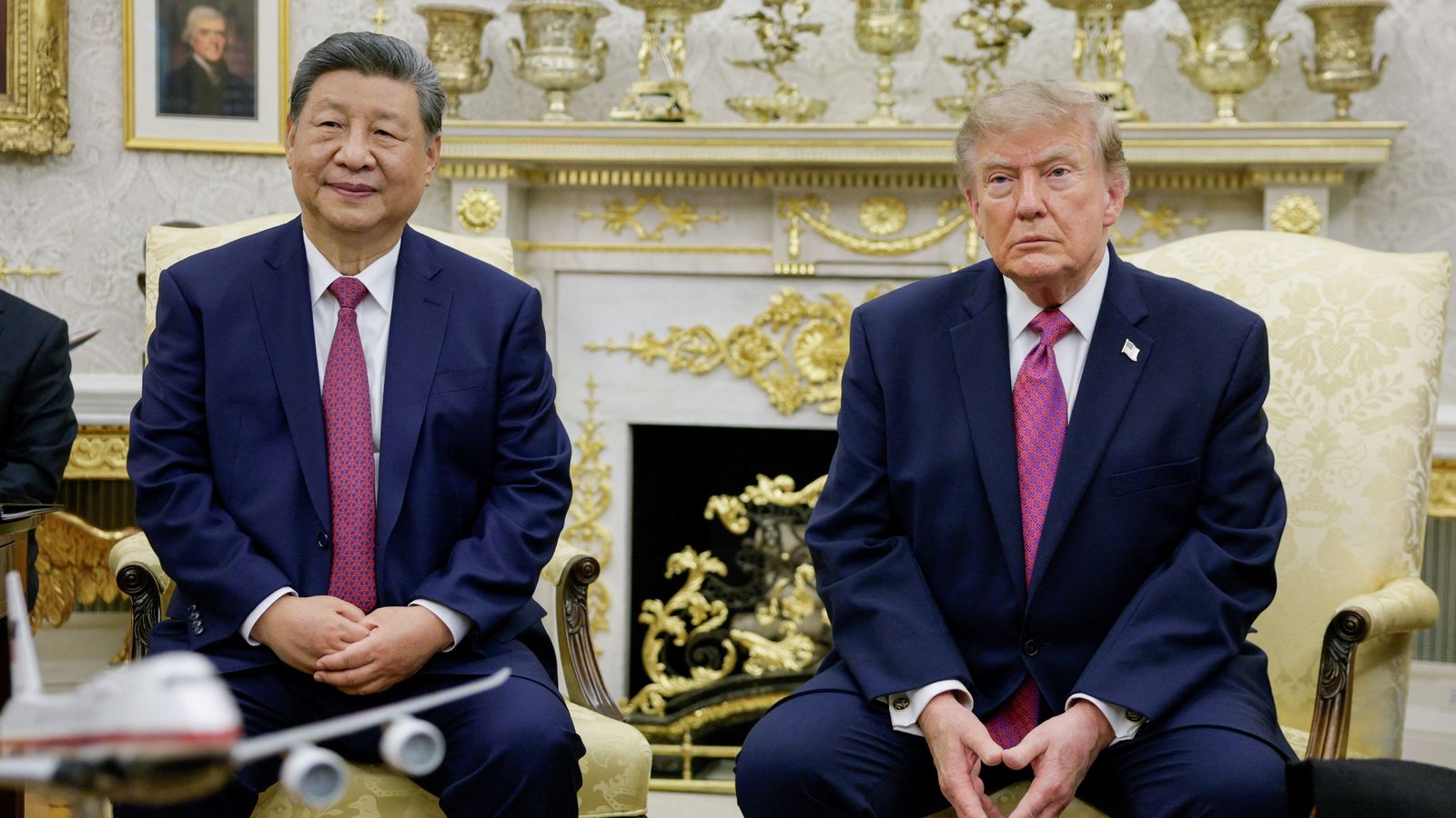 El president de la Xina, Xi Jinping, visita el seu homòleg nord-americà, Donald Trump, a la Casa Blanca