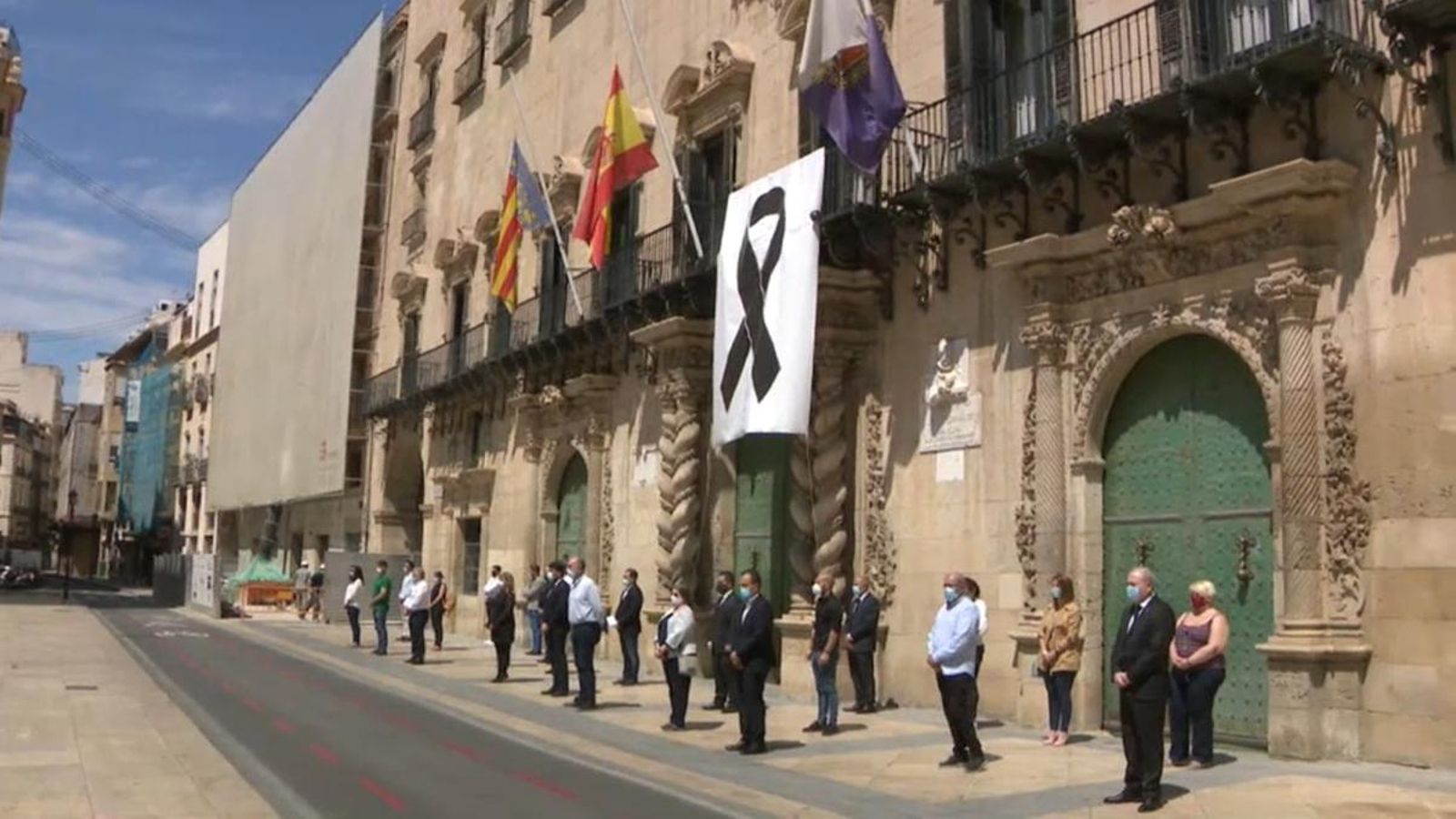 Acte en homenatge a les víctimes del coronavirus, aquest dimarts a Alacant