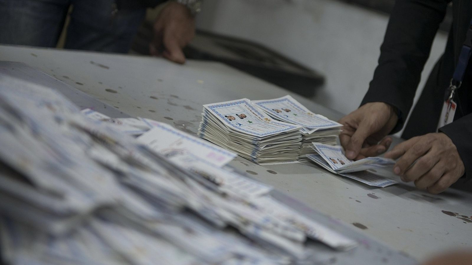 Recompte de vots en una mesa electoral