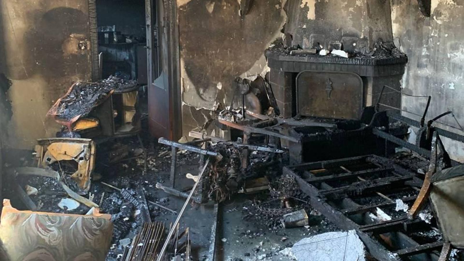 Així va quedar la vivenda afectada per l'incendi