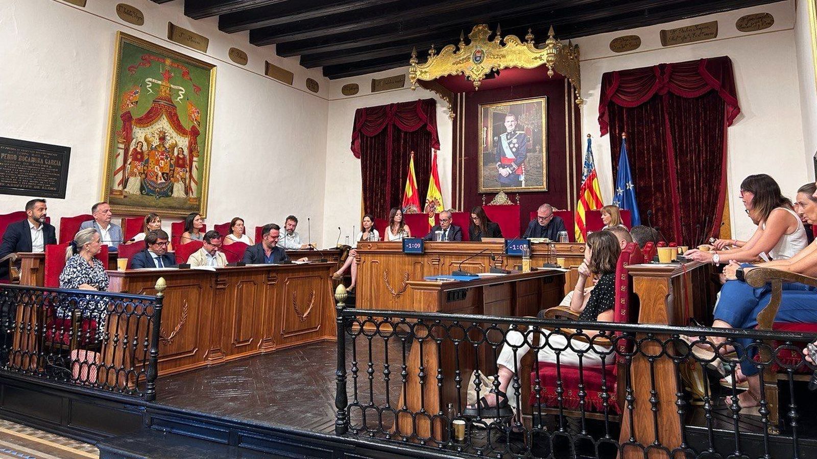 Una sessió plenària d'Elx, en una imatge d'arxiu