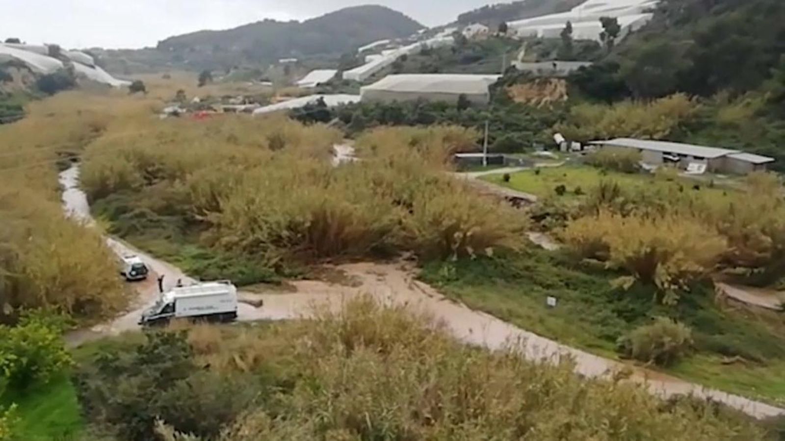 Imatge de la zona entre Callosa d'en Sarrià i el Castell de Guadalest on es busca un home que està desaparegut