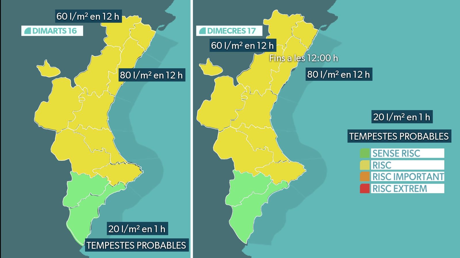 AVISOS DIMARTS 16 I DIMECRES 17