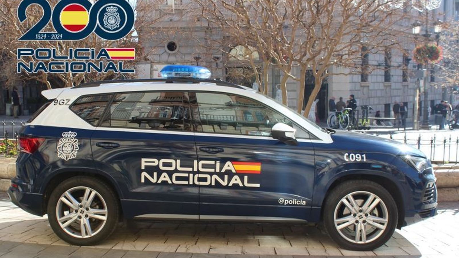 Un vehicle de la Policia Nacional, en arxiu