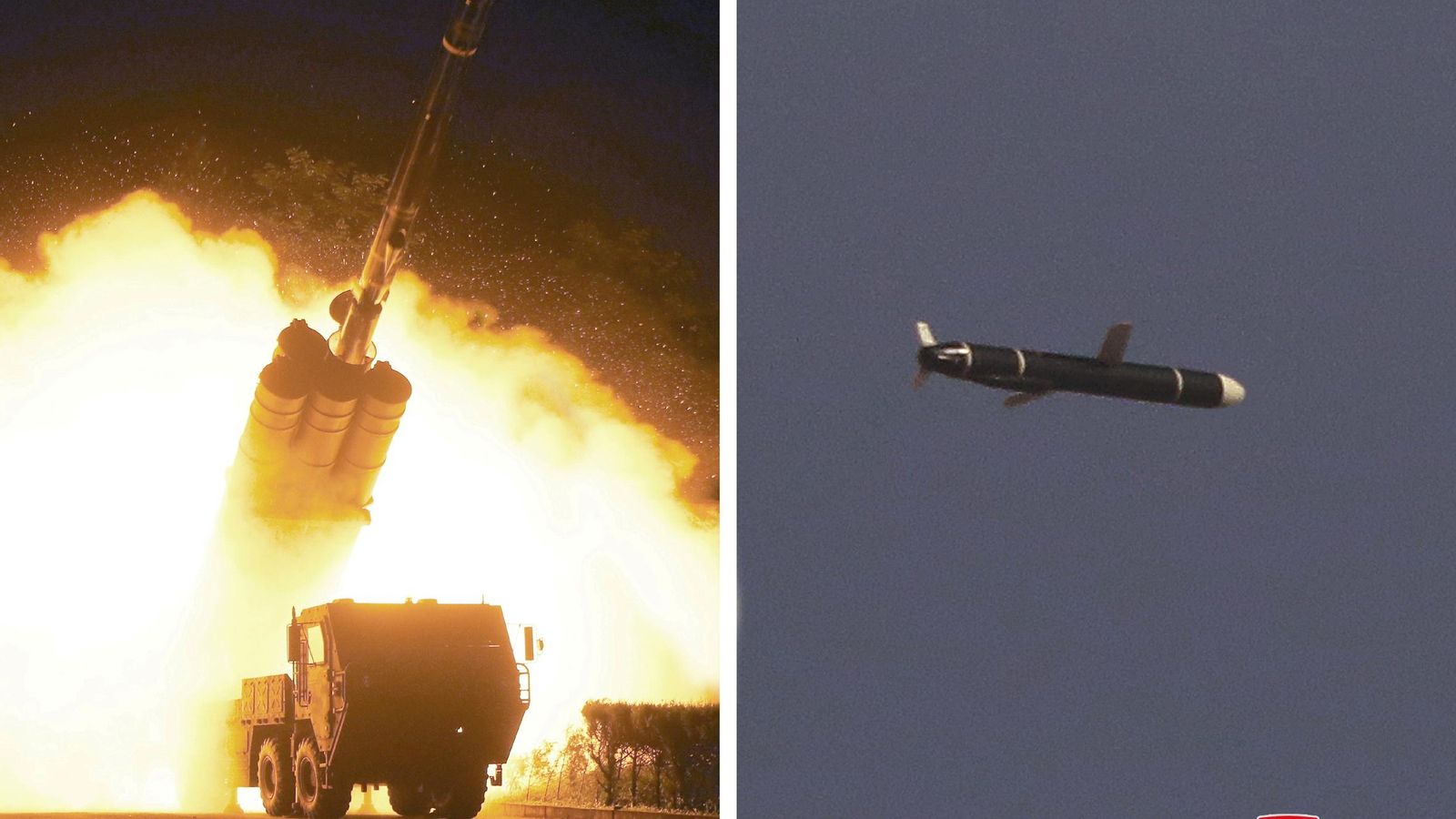Imatges del llançament del míssil facilitades per l'agència KCNA