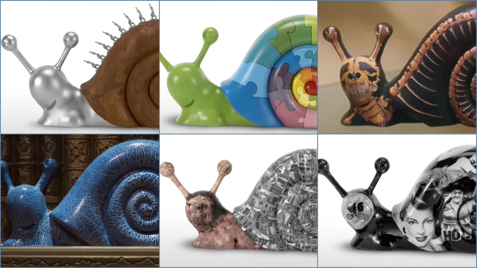 Una mostra dels caragols de Jose Miguel Piñero